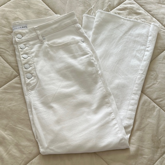 LOFT Curvy Kick Crop Jeans - 31/12 - Picture 1 of 3